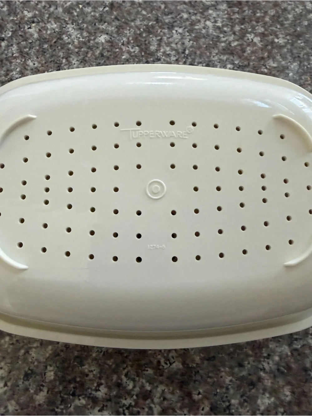 Vintage Tupperware Harvest Gold 3-Piece Microwave Vegetable Steamer Set 1273